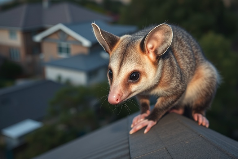 Possum in Elwood residential area