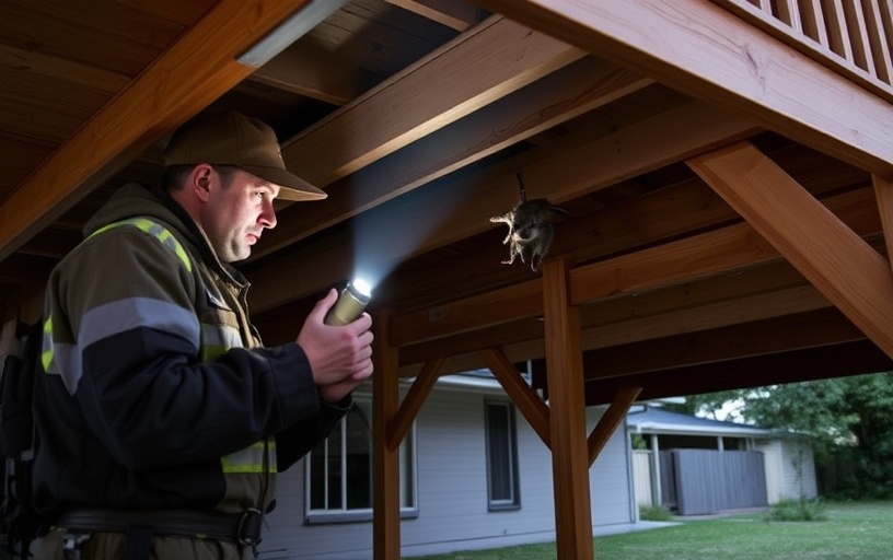 Under Deck Possum Removal in Elwood